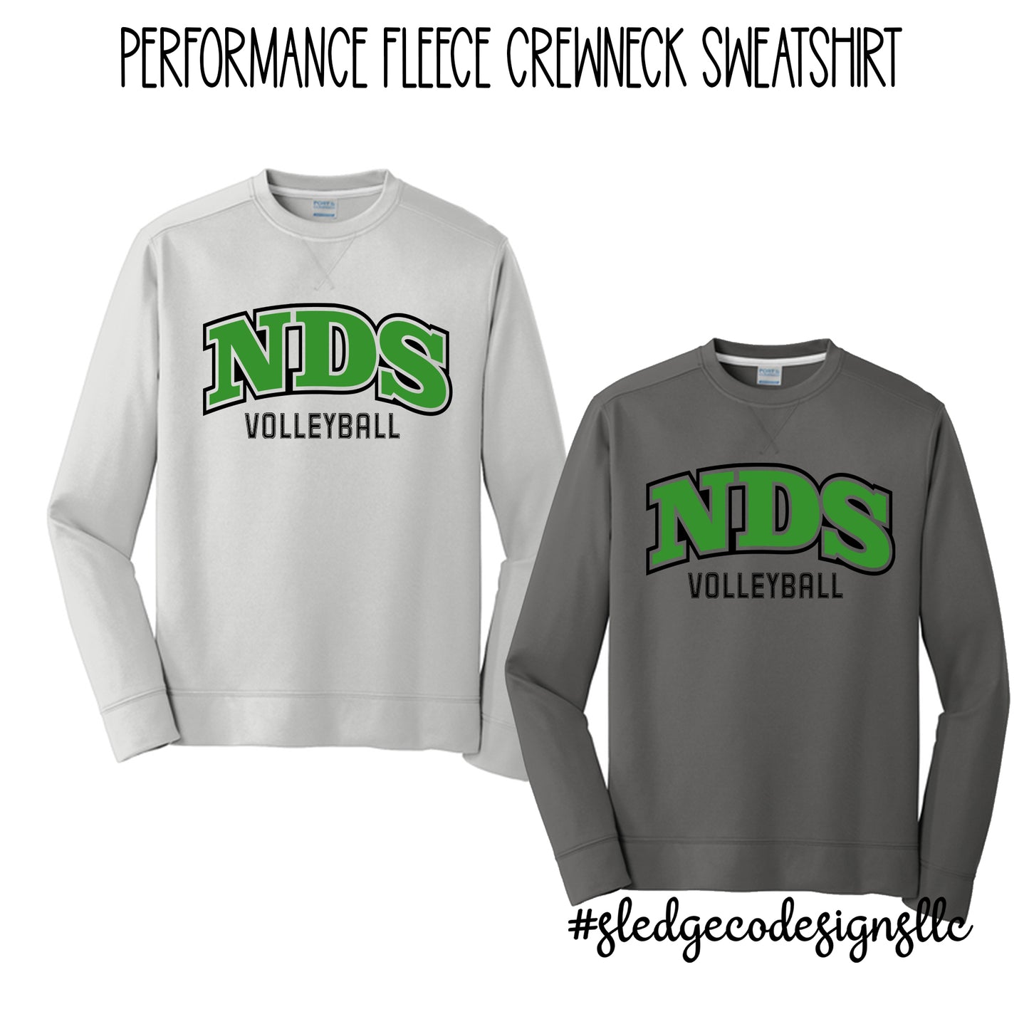 NORTH DELTA VOLLEYBALL | Performance Fleece Crewneck Sweatshirt