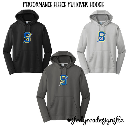 Senatobia MS | Warriors | Performance Fleece Pullover Hoodie ADULT & YOUTH