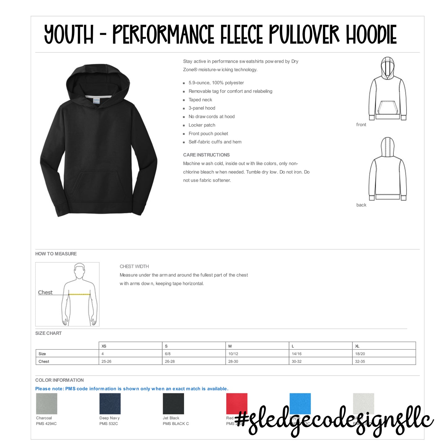 MAGNOLIA HEIGHTS SHOOTING SPORTS | Performance Fleece Pullover Hoodie ADULT & YOUTH