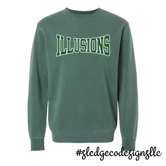 ILLUSIONS SOFTBALL | ITC | Midweight Pigment-Dyed Crewneck Sweatshirt