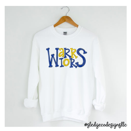 SENATOBIA WARRIORS | SKETCHED | UNISEX SWEATSHIRT