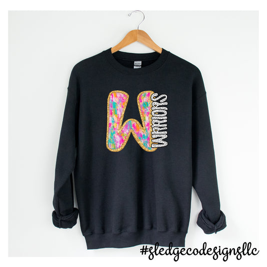 Senatobia Warriors | W |  Custom Unisex Sweatshirt