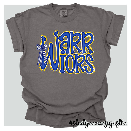 WARRIORS STACKED DOODLE | CUSTOM UNISEX TSHIRT