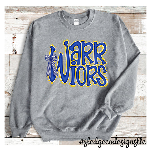 WARRIORS STACKED DOODLE | UNISEX SWEATSHIRT
