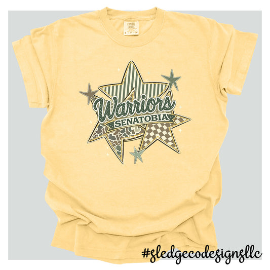Senatobia Warriors | Vintage Star | Custom Unisex T-Shirt