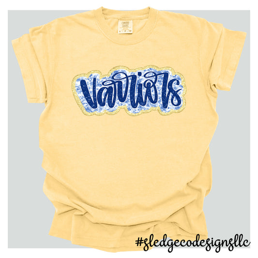 SENATOBIA WARRIORS | FLORAL GOLD  | Custom Unisex T-Shirt