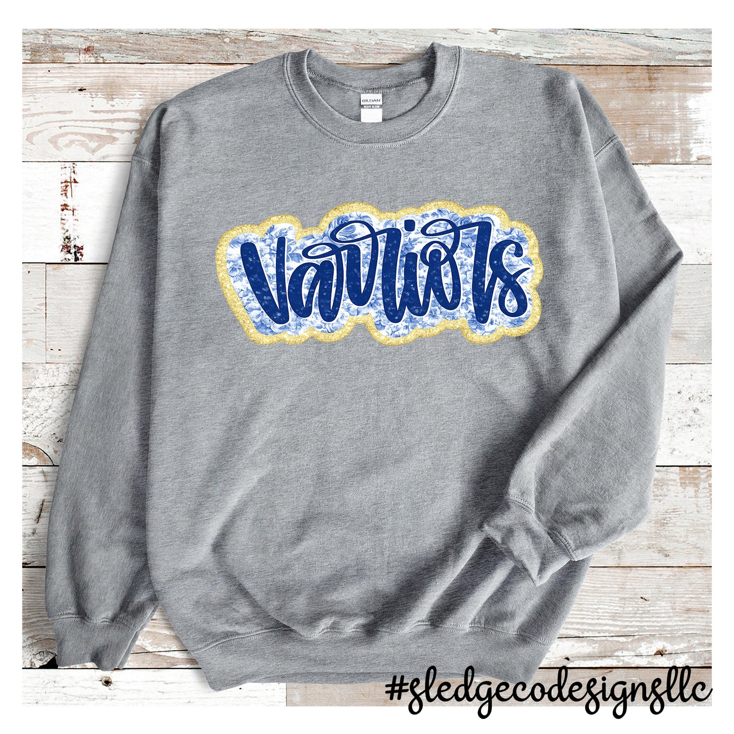 SENATOBIA WARRIORS | FLORAL GOLD | CUSTOM UNISEX SWEATSHIRT