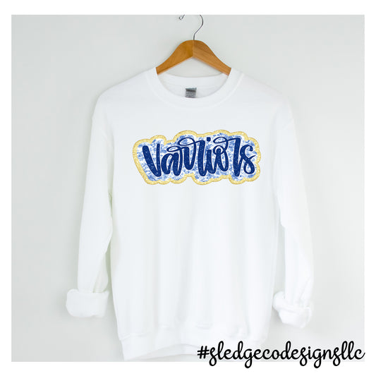 SENATOBIA WARRIORS | FLORAL GOLD | CUSTOM UNISEX SWEATSHIRT