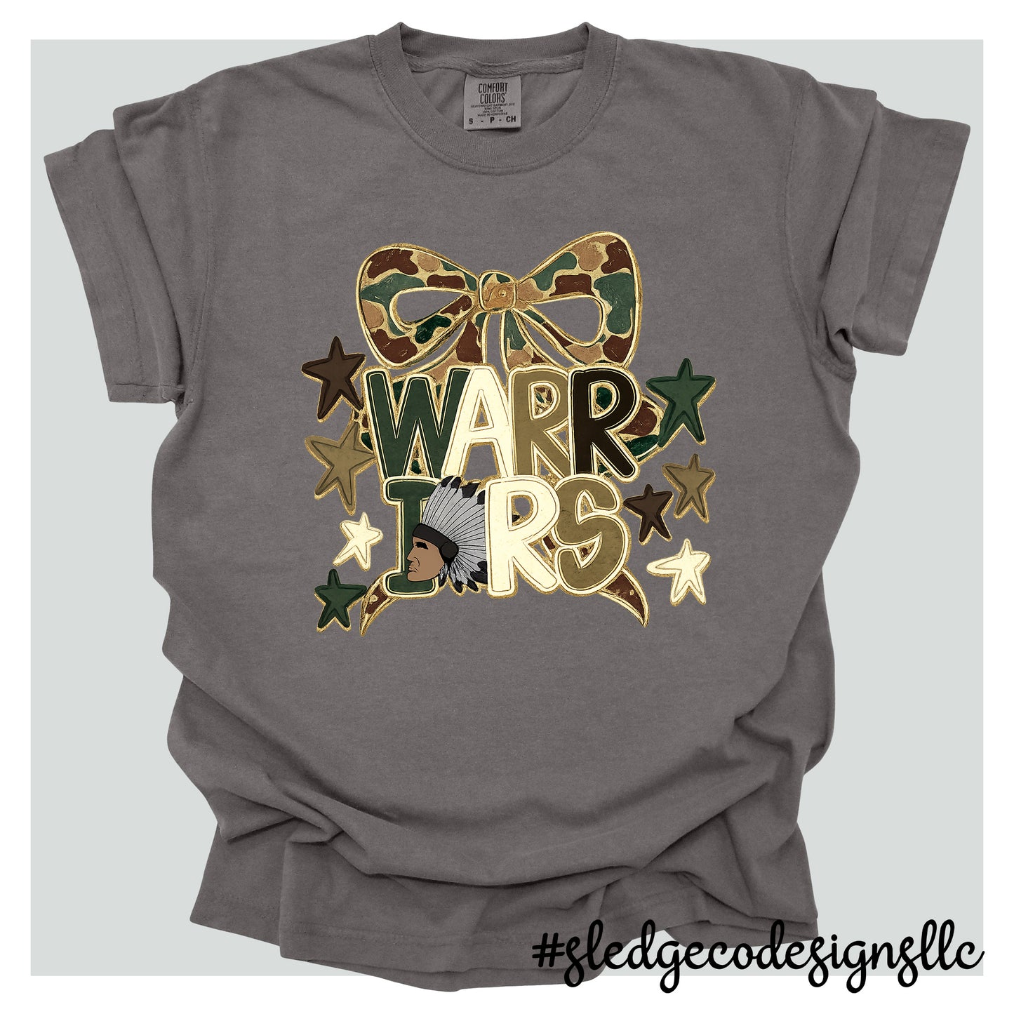 Senatobia Warriors | Camo Bow | Custom Unisex T-Shirt