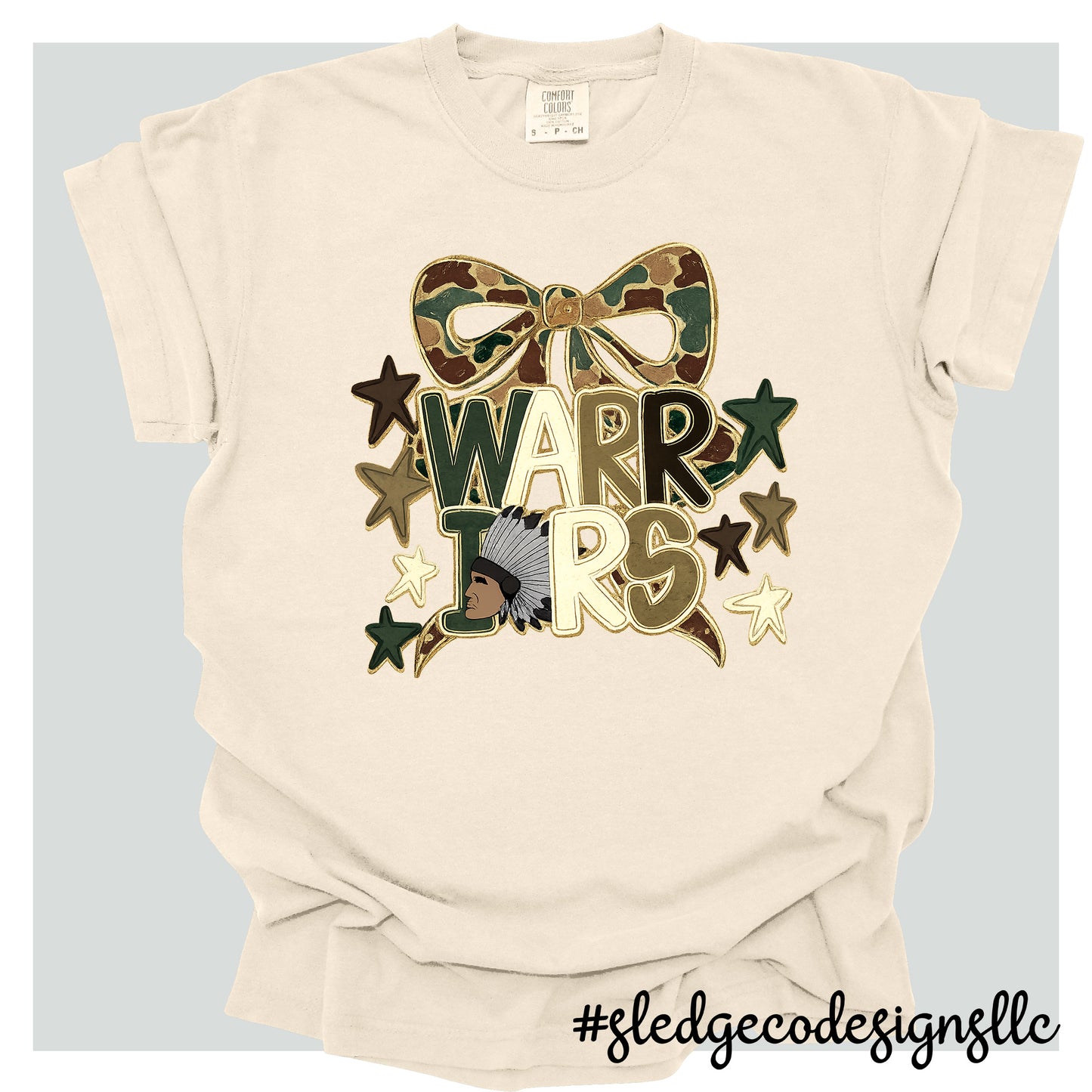 Senatobia Warriors | Camo Bow | Custom Unisex T-Shirt