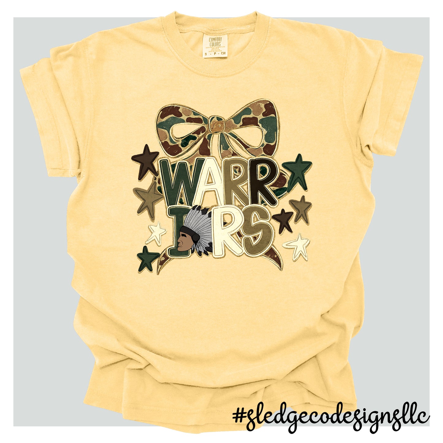 Senatobia Warriors | Camo Bow | Custom Unisex T-Shirt