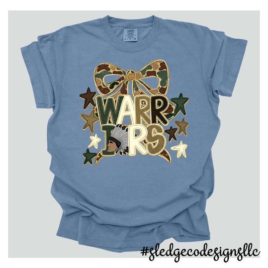 Senatobia Warriors | Camo Bow | Custom Unisex T-Shirt