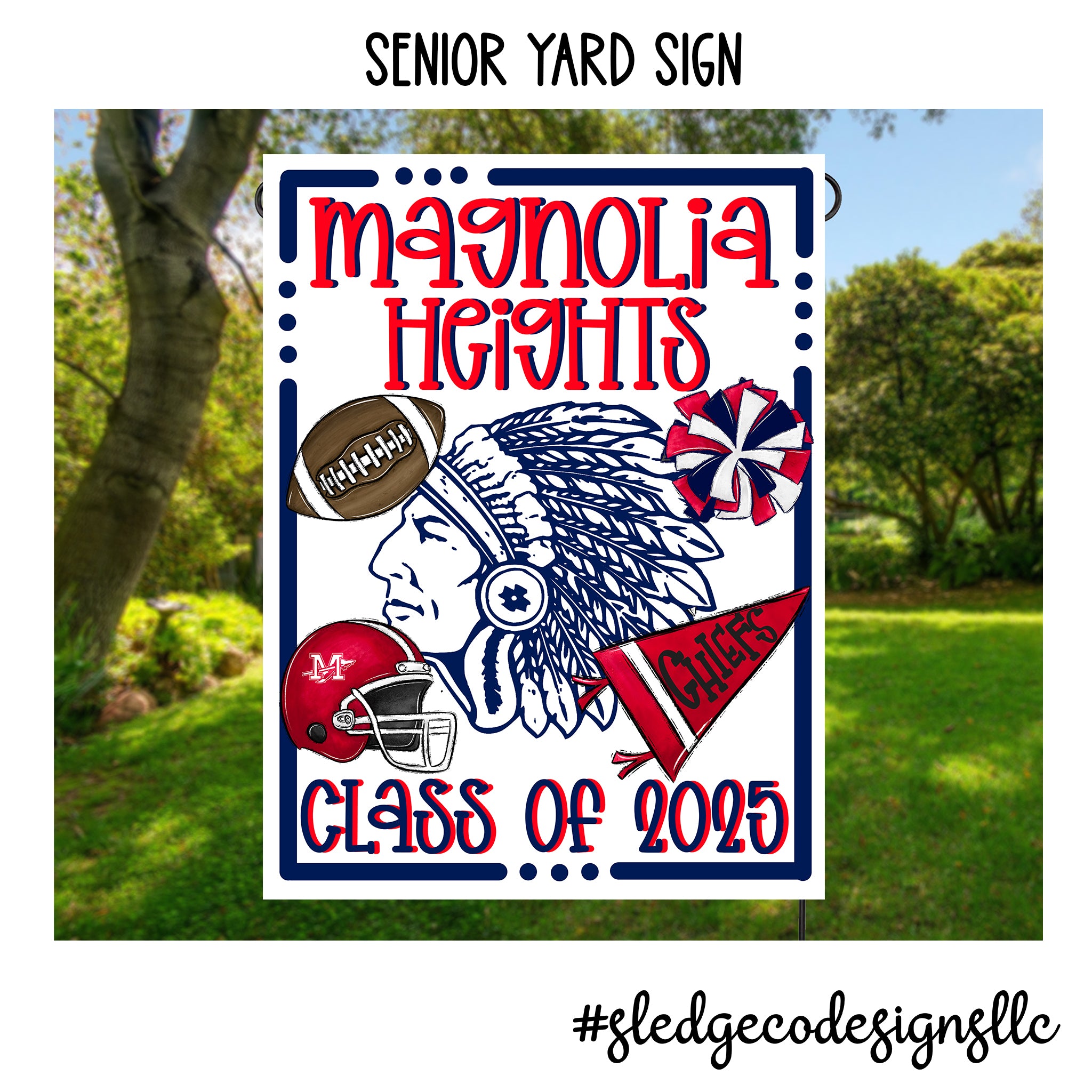 Senior Leader Sign MHS | SENIOR YARD SIGN – Sledge Co Designs LLC