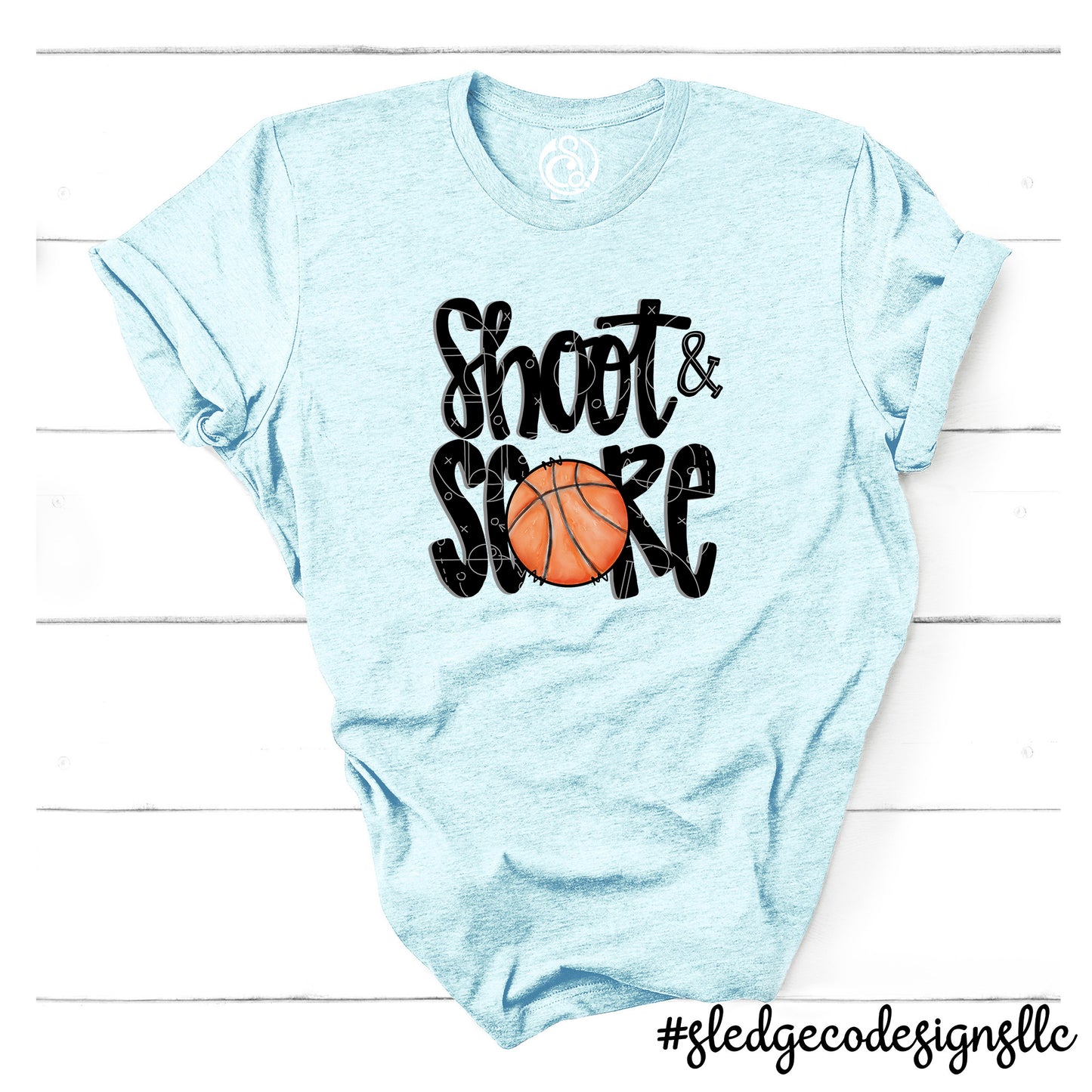 SHOOT AND SCORE | BASKETBALL |  Custom Unisex Tshirt