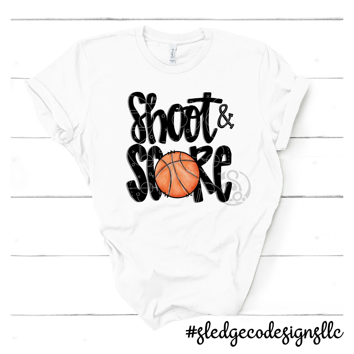 SHOOT AND SCORE | BASKETBALL |  Custom Unisex Tshirt