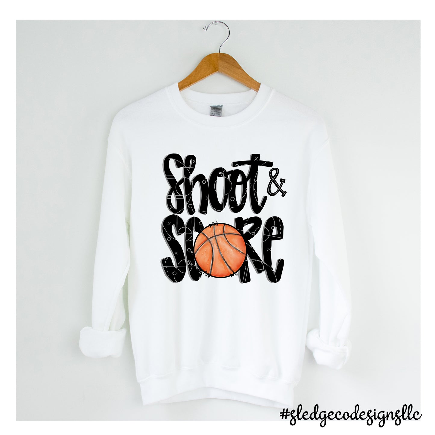 SHOOT & SCORE | BASKETBALL | Custom Unisex SWEATSHIRT