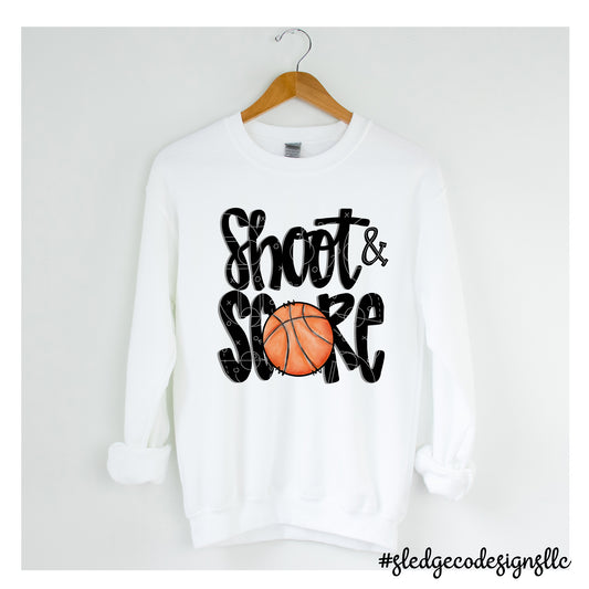 SHOOT & SCORE | BASKETBALL | Custom Unisex SWEATSHIRT