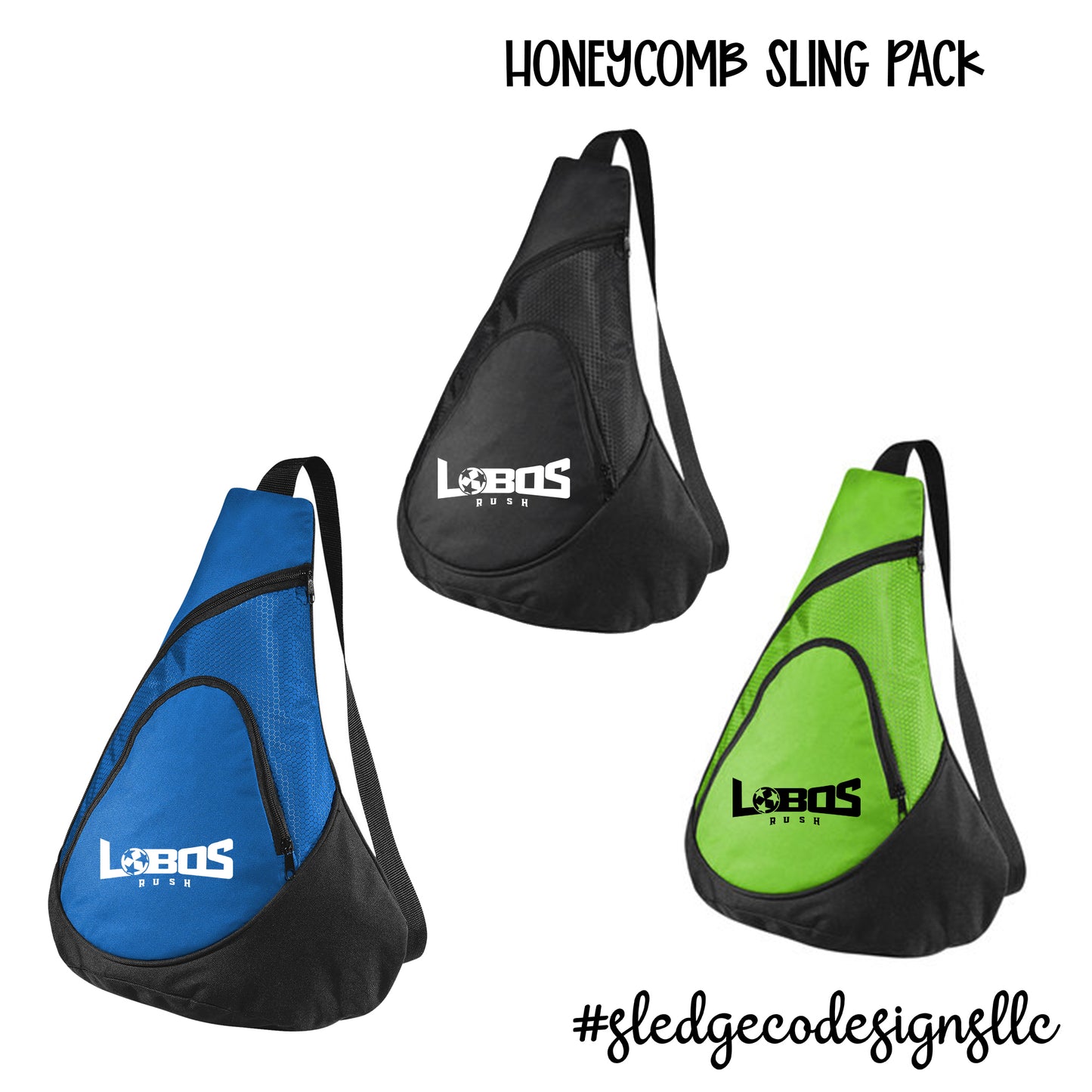 PREORDER | LOBOS RUSH SOCCER Honeycomb Sling Pack