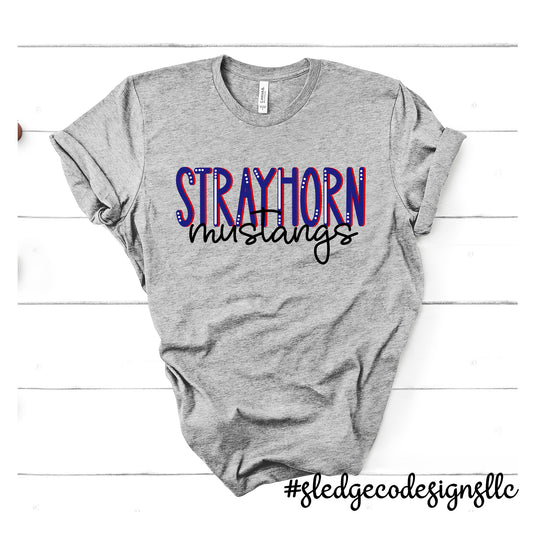 STRAYHORN MUSTANGS DUO | UNISEX TSHIRT