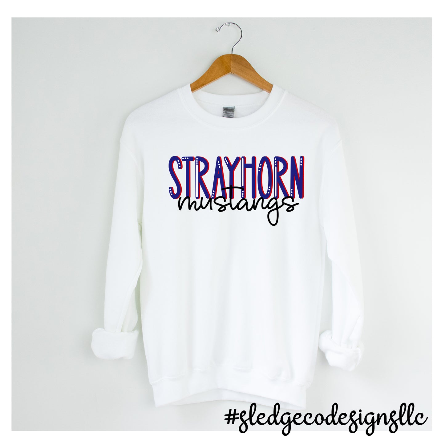 STRAYHORN MUSTANGS | DUO | UNISEX CUSTOM SWEATSHIRT