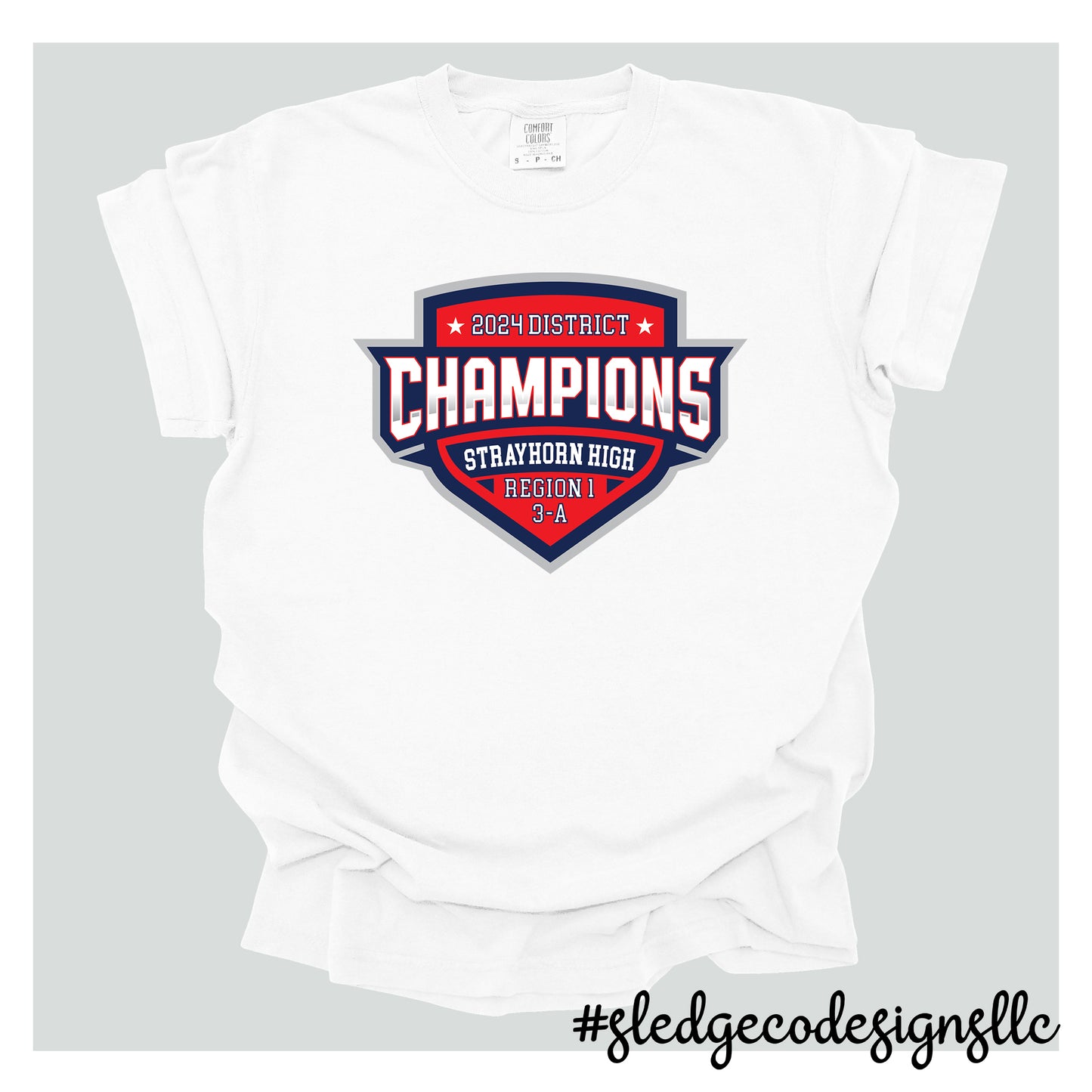 STRAYHORN MUSTANGS | DISTRICT CHAMPS | CUSTOM UNISEX TSHIRT