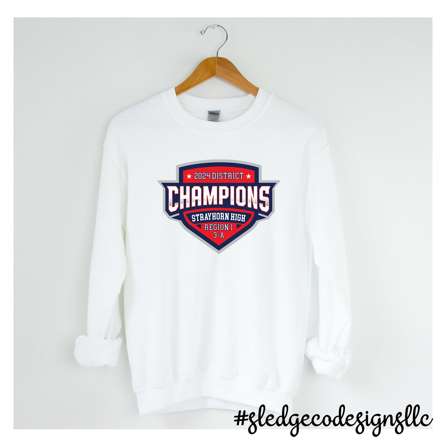 STRAYHORN MUSTANGS | DISTRICT CHAMPS | UNISEX CUSTOM SWEATSHIRT