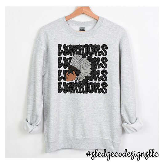 Senatobia Warriors | Vintage Repeat | Custom Unisex Sweatshirt