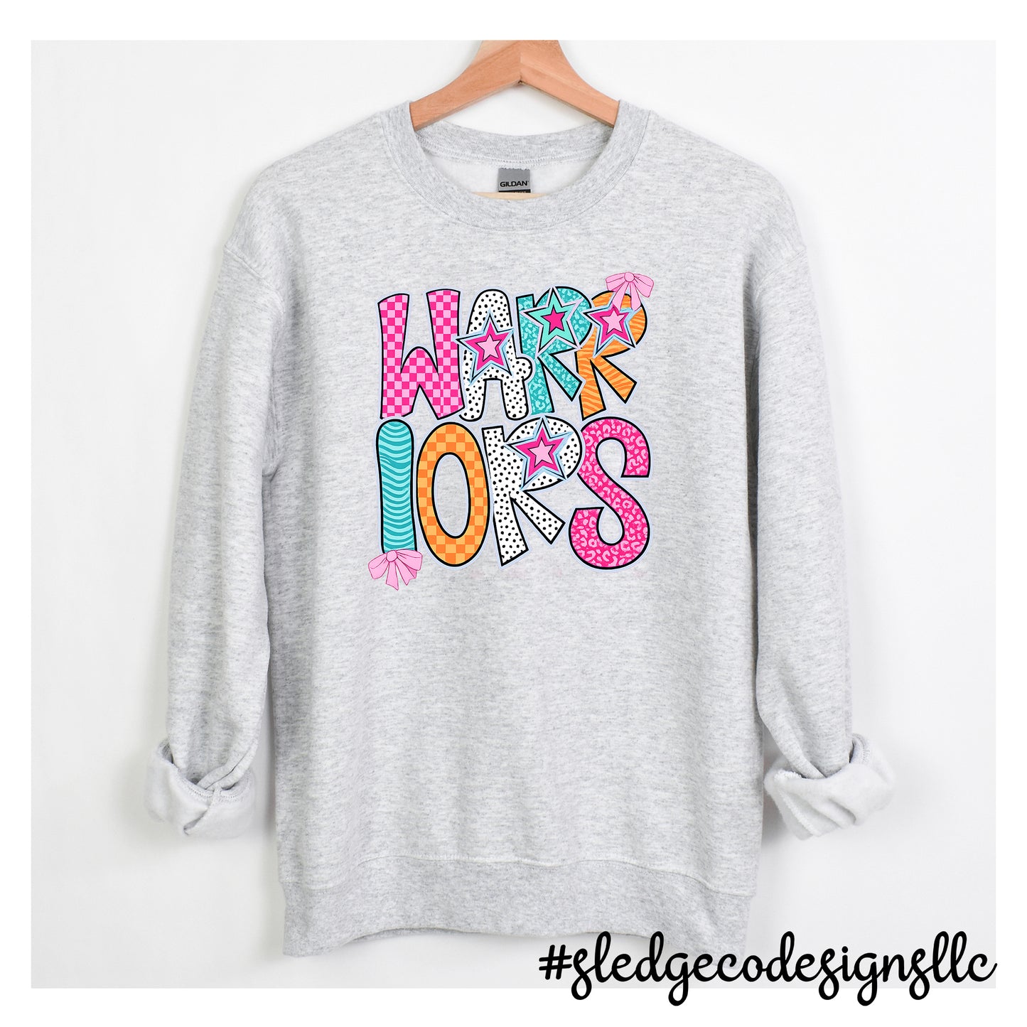 SENATOBIA WARRIORS | RETRO STACKED |  CUSTOM UNISEX SWEATSHIRT