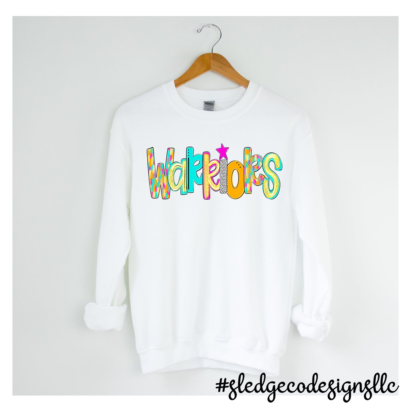 Senatobia Warriors Retro Unisex Sweatshirt School Spirit Wear by Sledge Co Designs