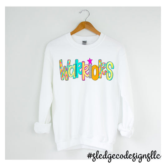 Senatobia Warriors Retro Unisex Sweatshirt School Spirit Wear by Sledge Co Designs