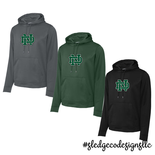 NORTH DELTA | ND LOGO | Performance Fleece Pullover Hoodie ADULT