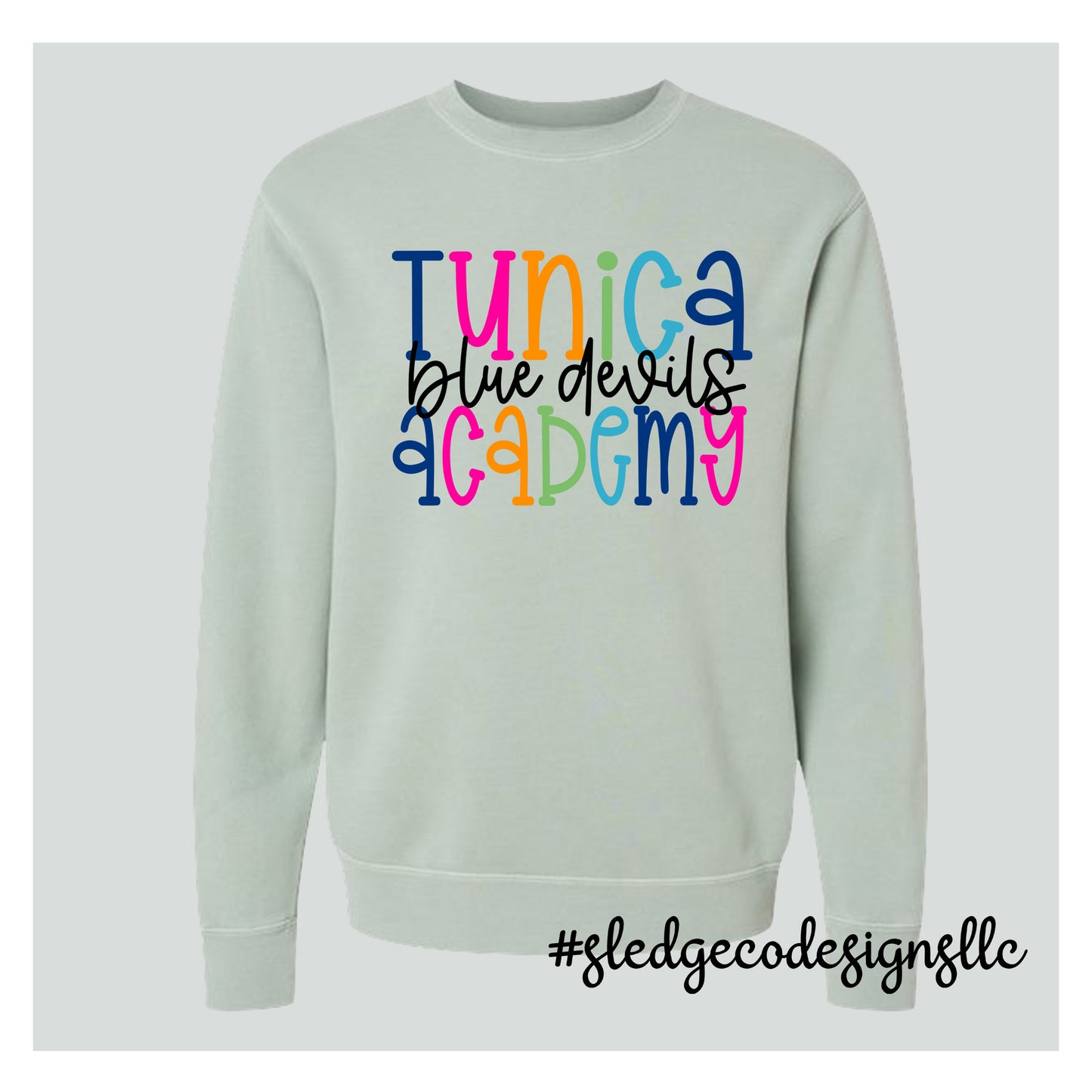 TUNICA BLUE DEVILS | COLORFUL | Midweight Pigment-Dyed Crewneck Sweatshirt