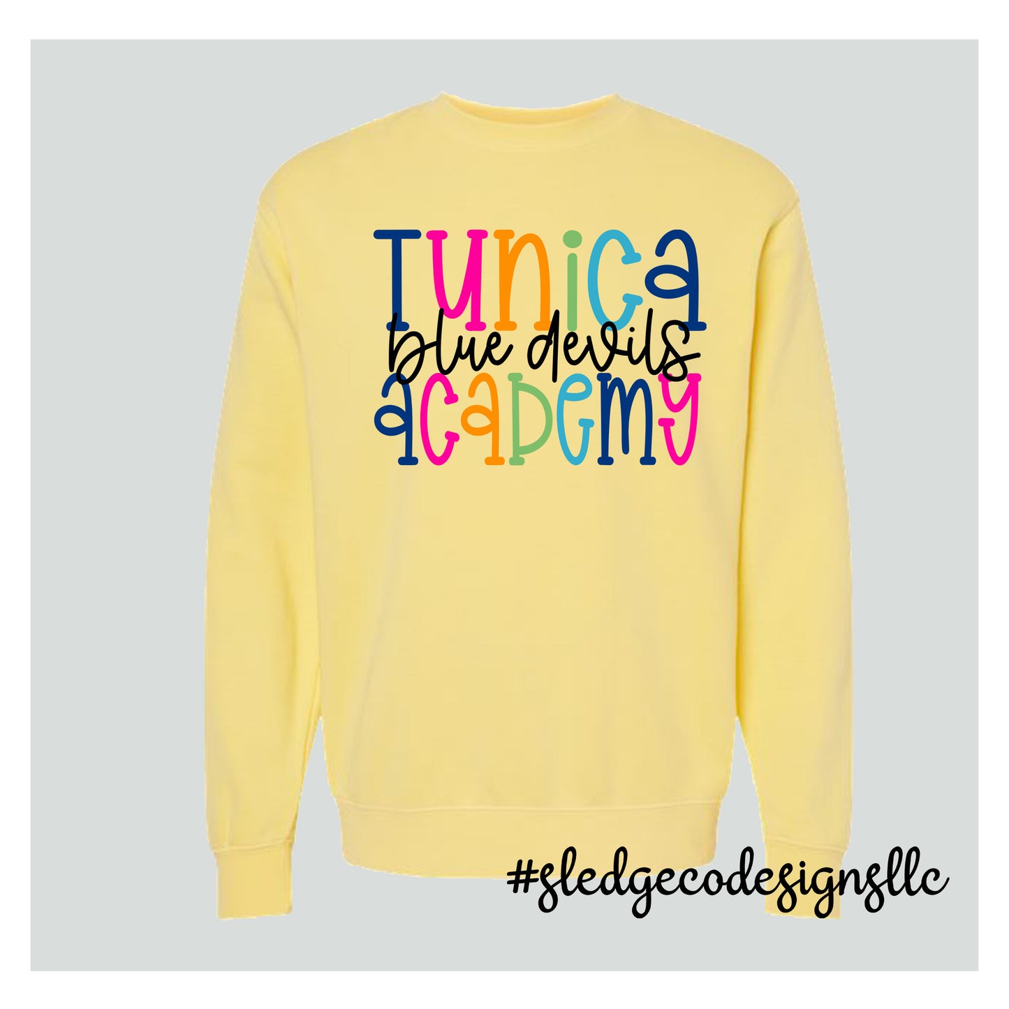 TUNICA BLUE DEVILS | COLORFUL | Midweight Pigment-Dyed Crewneck Sweatshirt