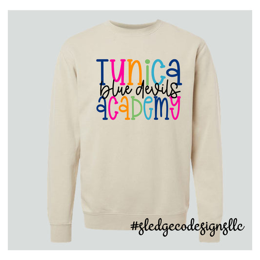 TUNICA BLUE DEVILS | COLORFUL | Midweight Pigment-Dyed Crewneck Sweatshirt