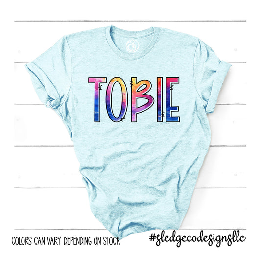 TOBIE | WATERCOLOR | Custom Unisex Tshirt