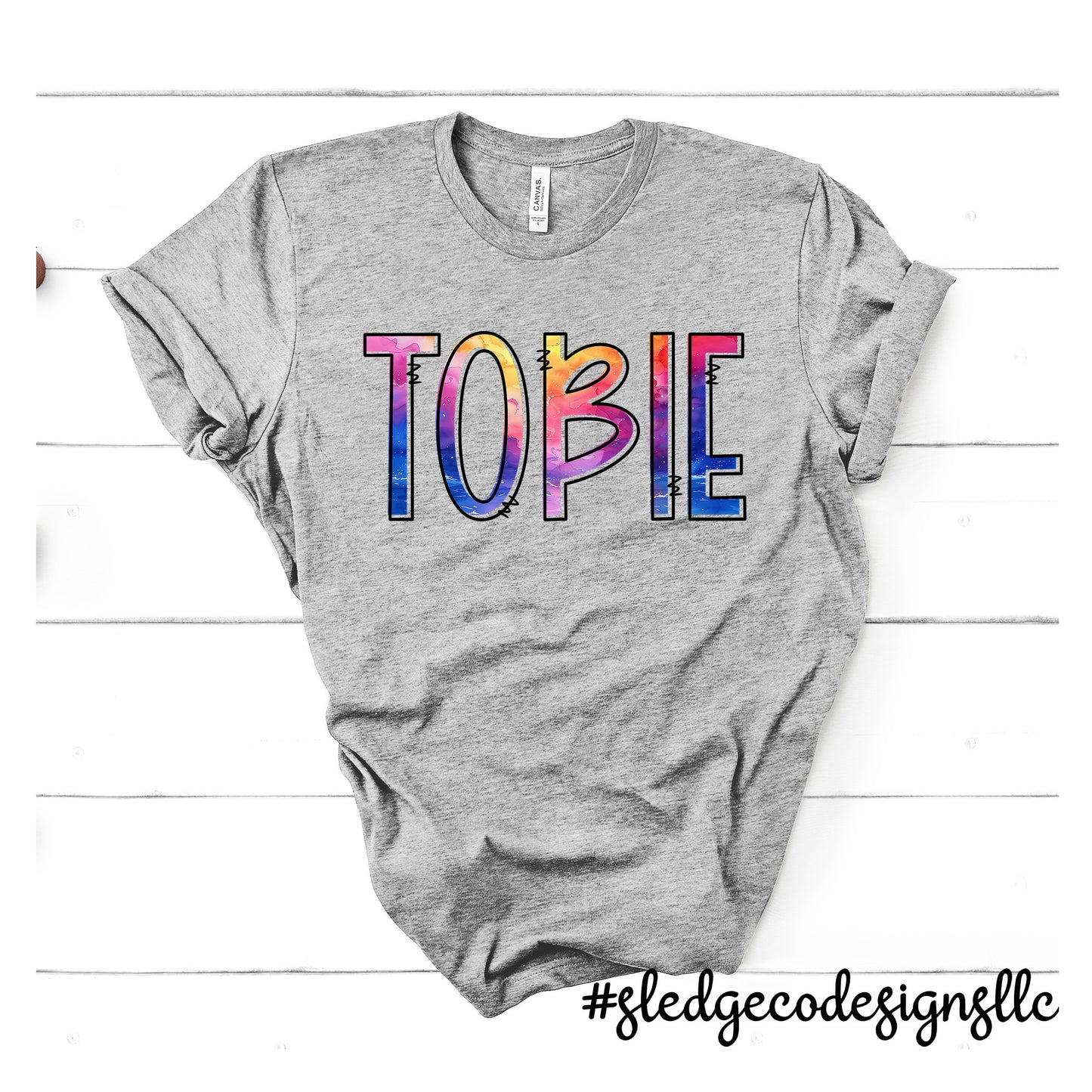 TOBIE | WATERCOLOR | Custom Unisex Tshirt