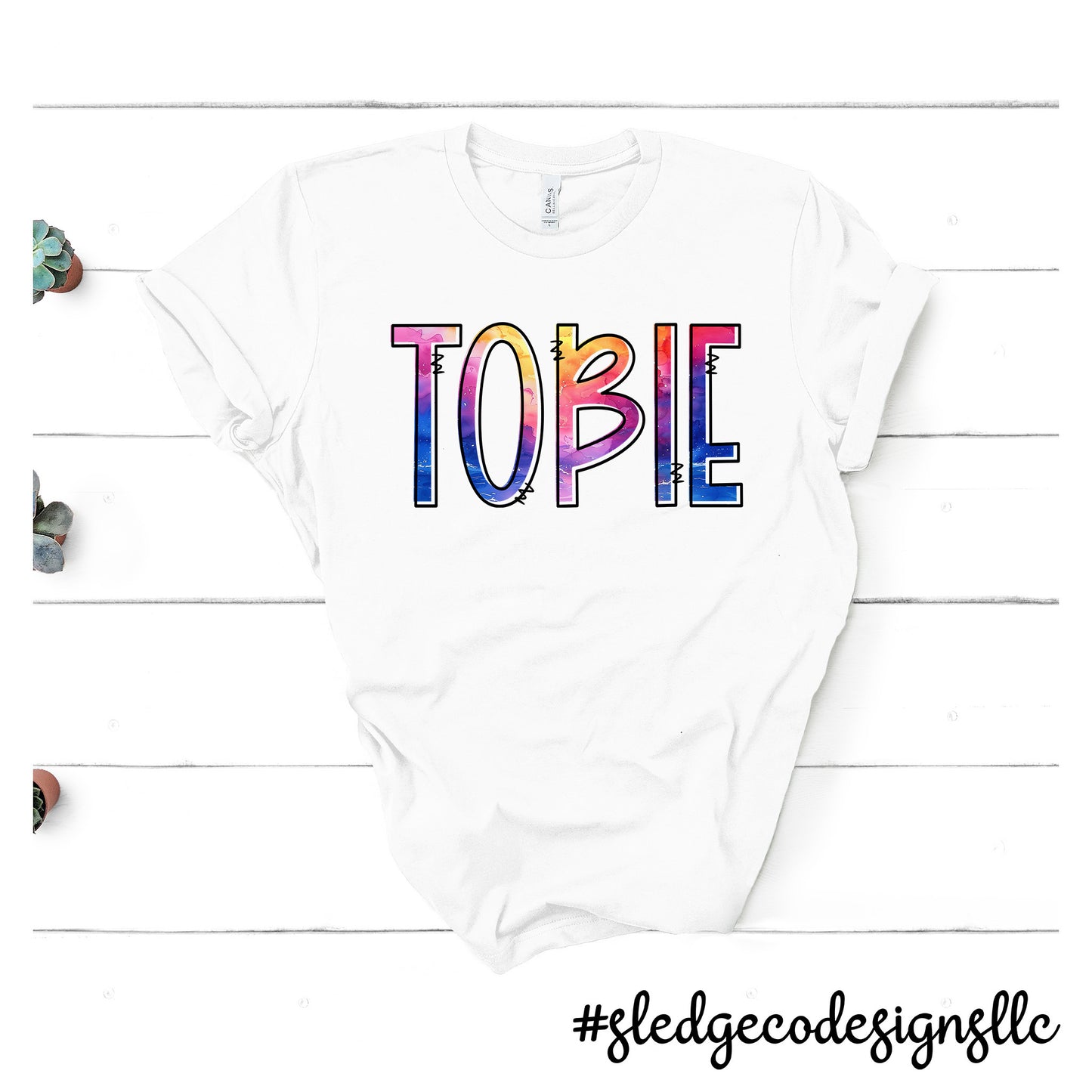 TOBIE | WATERCOLOR | Custom Unisex Tshirt