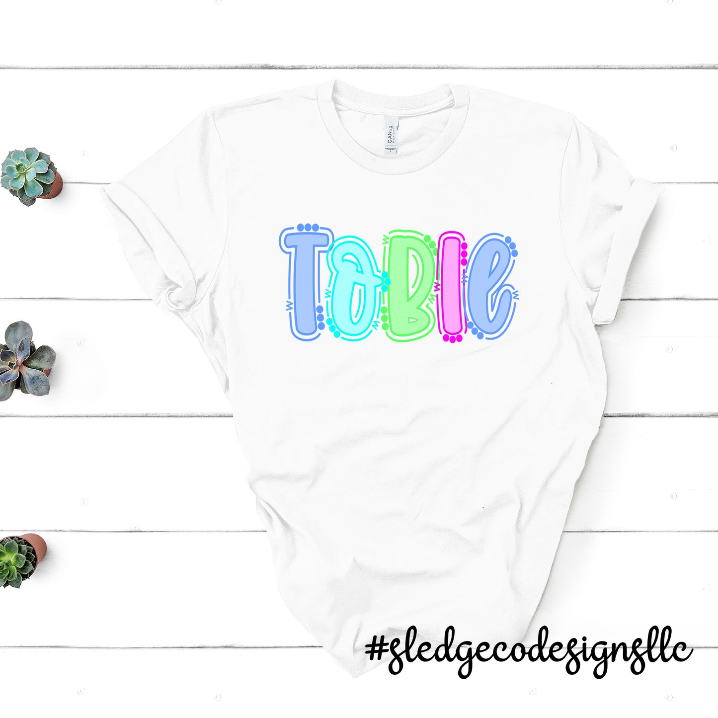 TOBIE | DOTTED BUBBLE | CUSTOM UNISEX TSHIRT