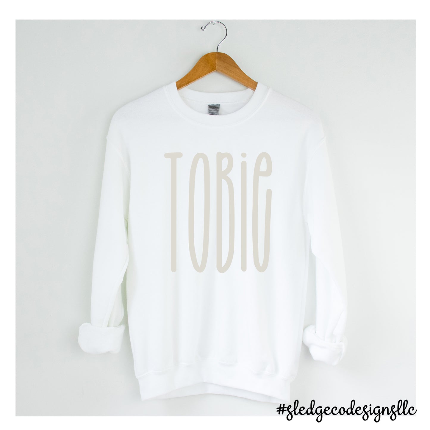 TOBIE | SENATOBIA | CREAM | CUSTOM UNISEX SWEATSHIRT