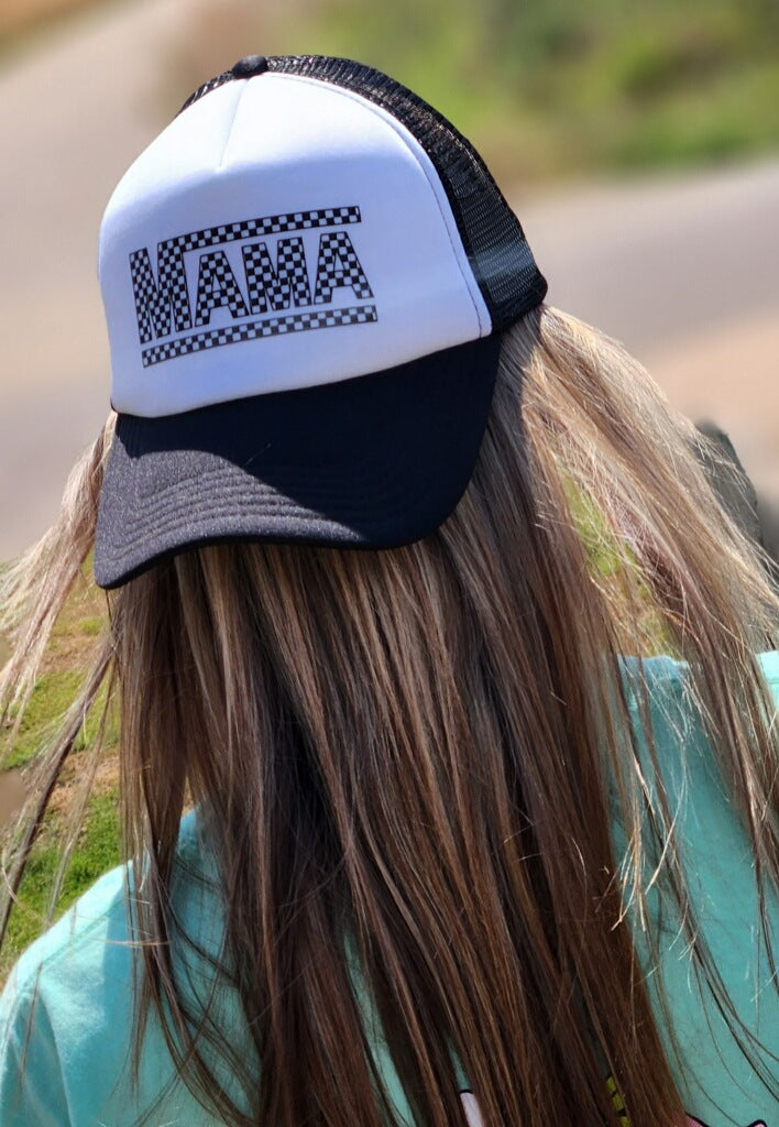 MAMA RETRO | TRUCKER HAT BLACK - WHITE