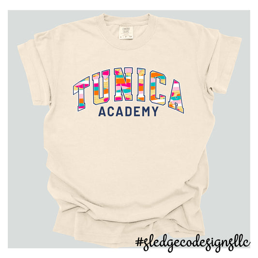 TUNICA ACADEMY | COLORFUL COLLEGED |  Custom Unisex Tshirt