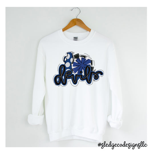 Tunica Academy Blue Devils Spirit | CUSTOM SWEATSHIRT UNISEX