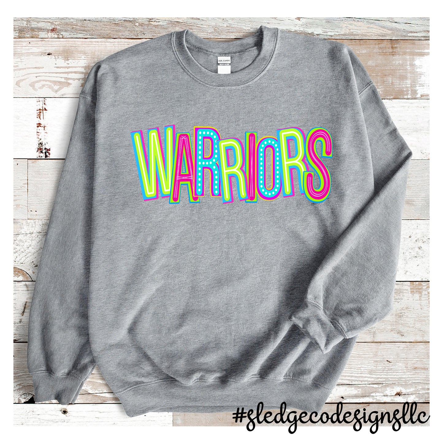 WARRIORS NEON | CUSTOM UNISEX SWEATSHIRT