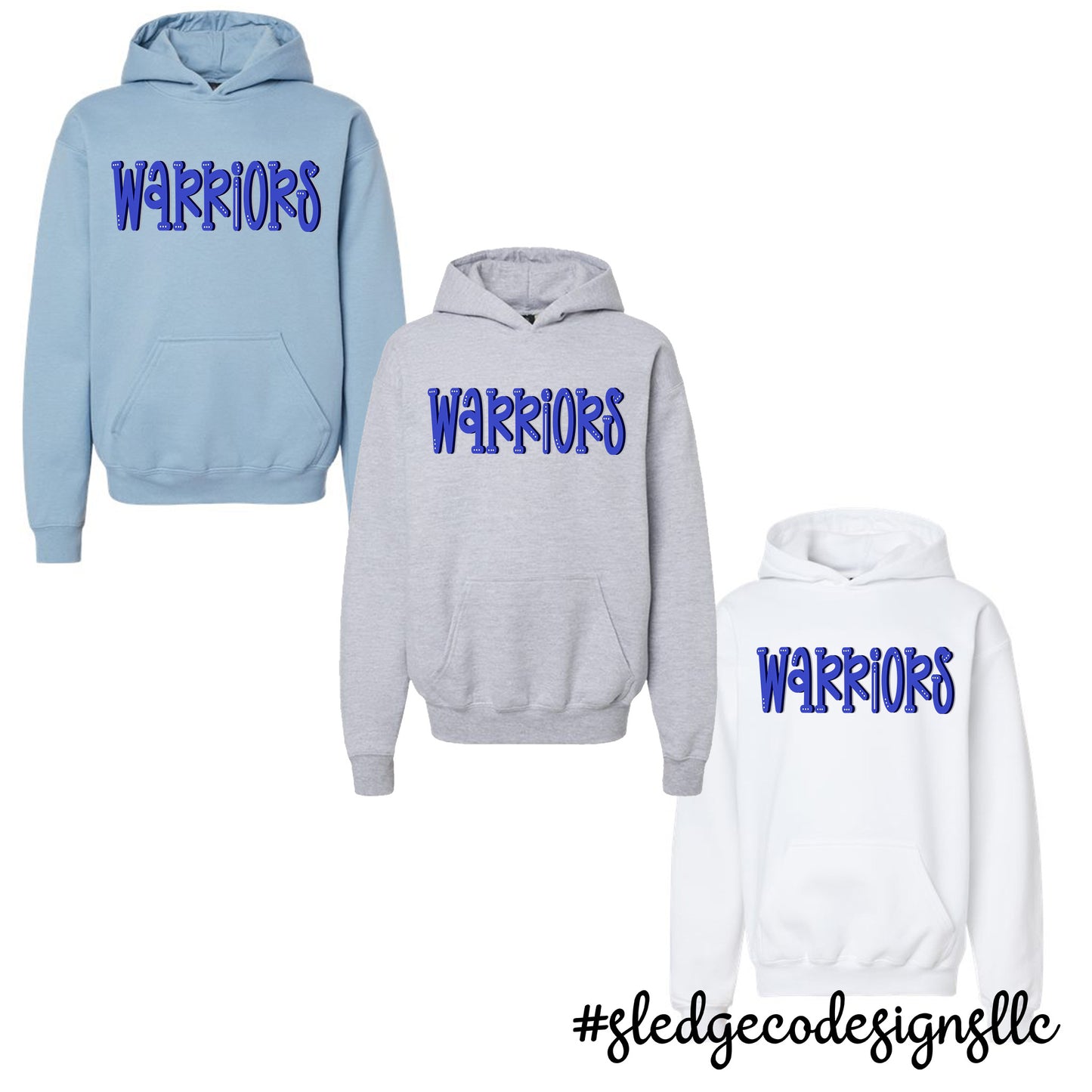 SENATOBIA WARRIORS | SADIE BLUE | UNISEX HOODIE