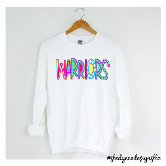 SENATOBIA WARRIORS | NEON 2 |  CUSTOM UNISEX Sweatshirt