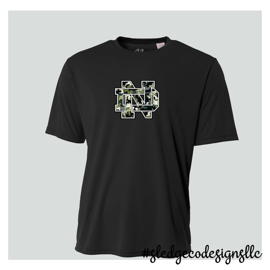 North Delta camo black camo ND | A4 DRI-FIT CUSTOM Unisex TshirT
