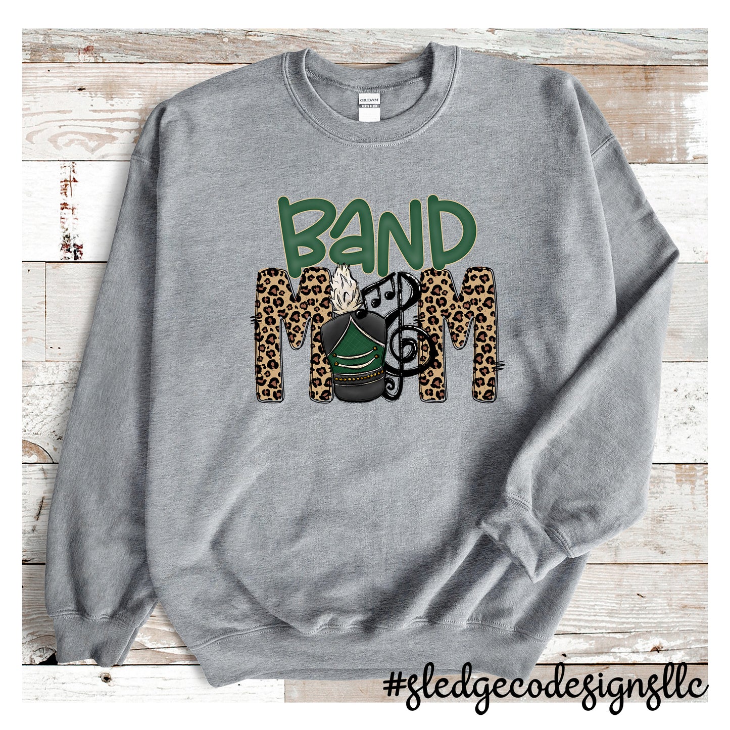 BAND MOM | Green & White | Gators | CUSTOM SWEATSHIRT UNISEX