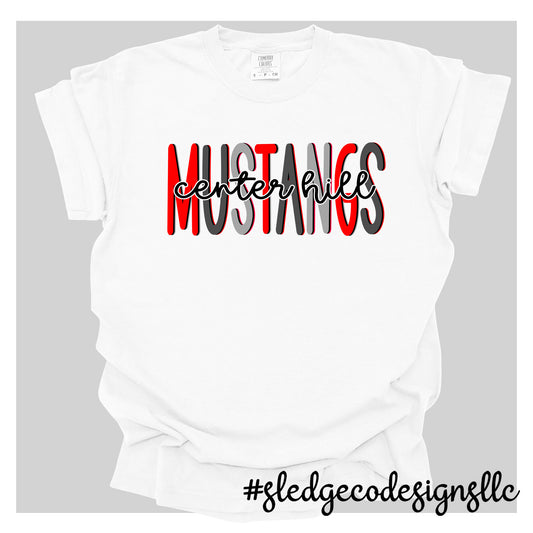 CENTER HILL MUSTANGS | DUO MID | Custom UNISEX TSHIRT