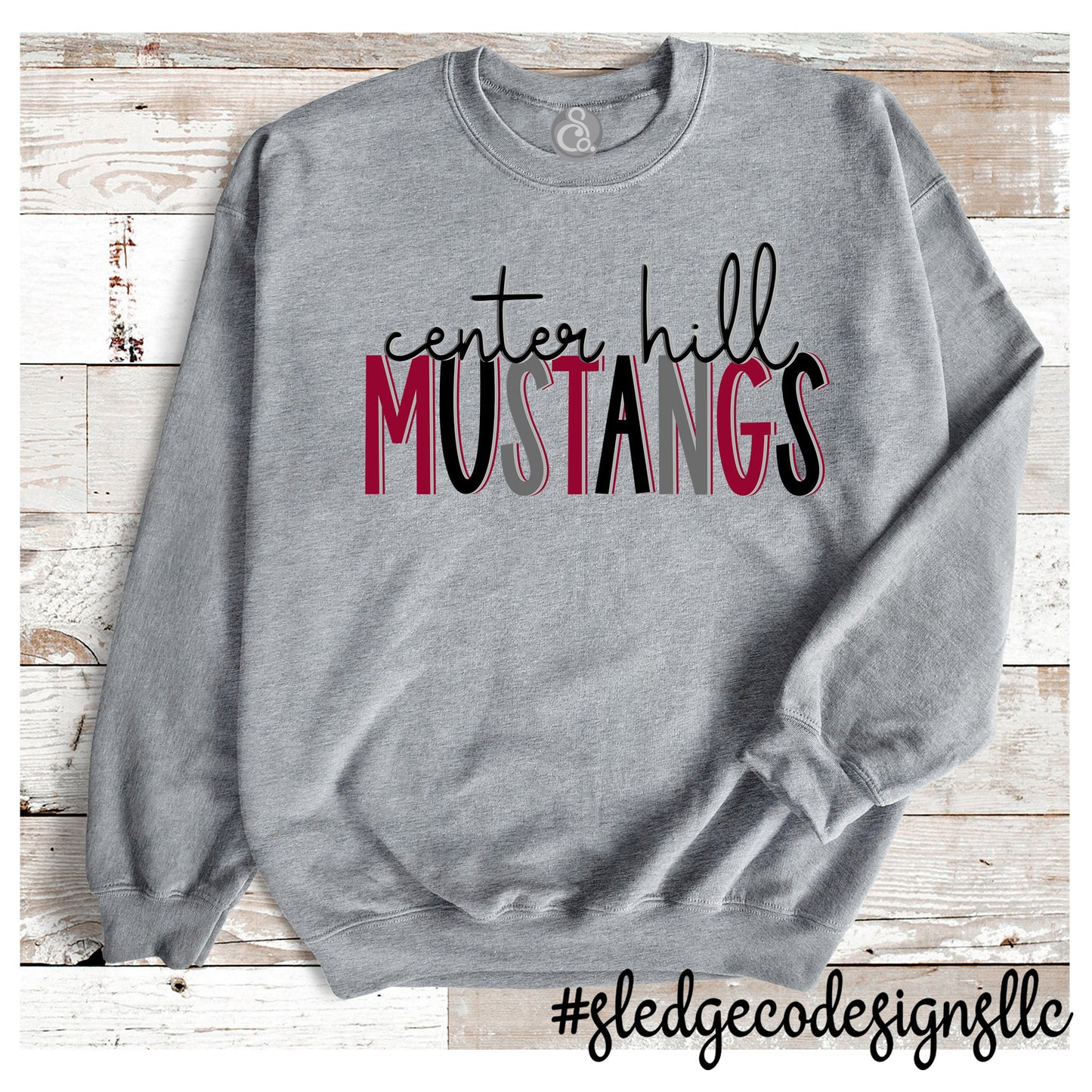 CENTER HILL MUSTANGS | NEW STACK DUO | UNISEX SWEATSHIRT