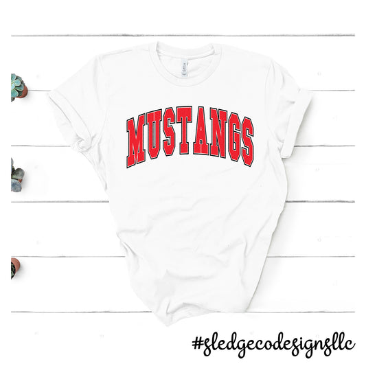 CENTER HILL MUSTANGS | COLLEGE | Custom UNISEX TSHIRT